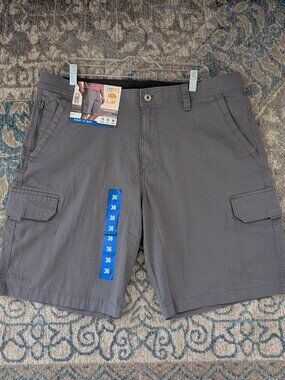 COPPER & OAK Shorts Men's 36 (37) Gray Venture Ripstop Stretch Cargo Casual